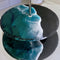 Slate Tiered Serving Platter Ocean Inspired 2 Tier Natural Slate Handmade Snack and Appetizer Display