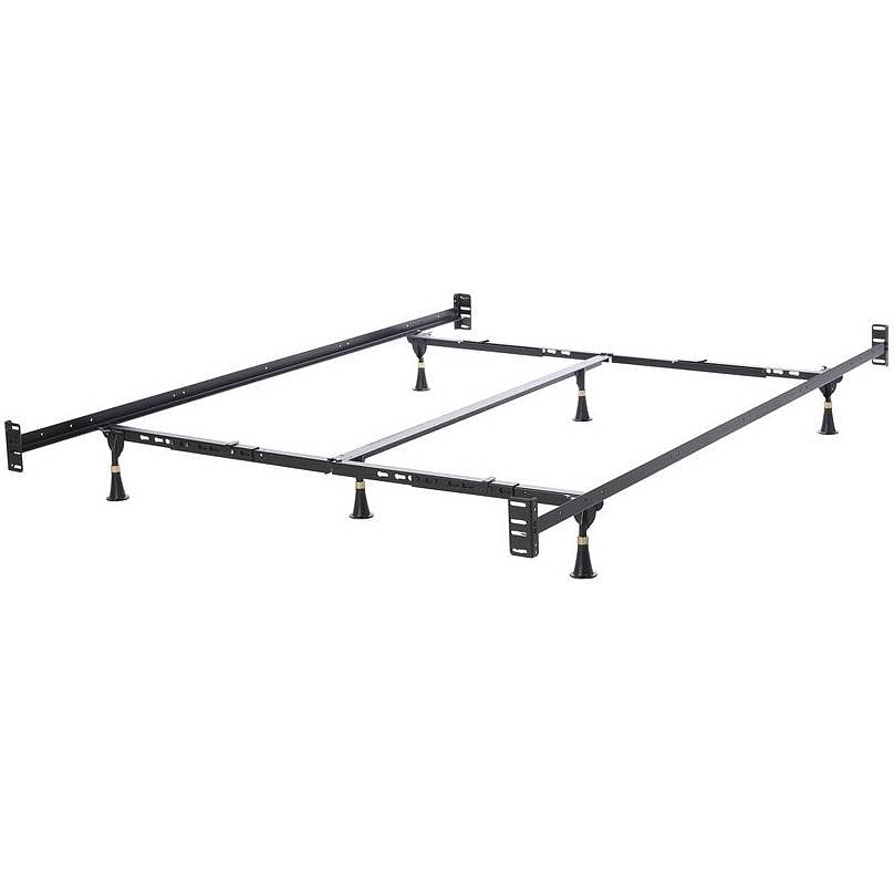 California King Heavy Duty Metal Bed Frame with Headboard Footboard Brackets - Free Shipping