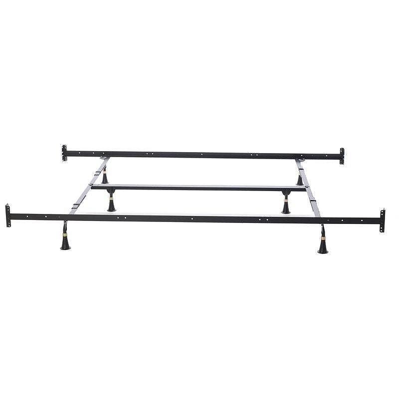 California King Heavy Duty Metal Bed Frame with Headboard Footboard Brackets - Free Shipping