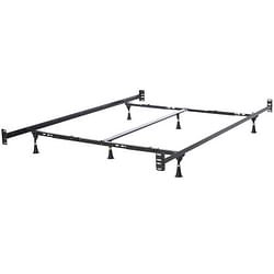 California King Heavy Duty Metal Bed Frame with Headboard Footboard Brackets - Free Shipping 