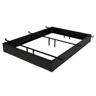California King Hotel Style Metal Bed Base Bed Frame in Espresso 7.5-inch High - Free Shipping 