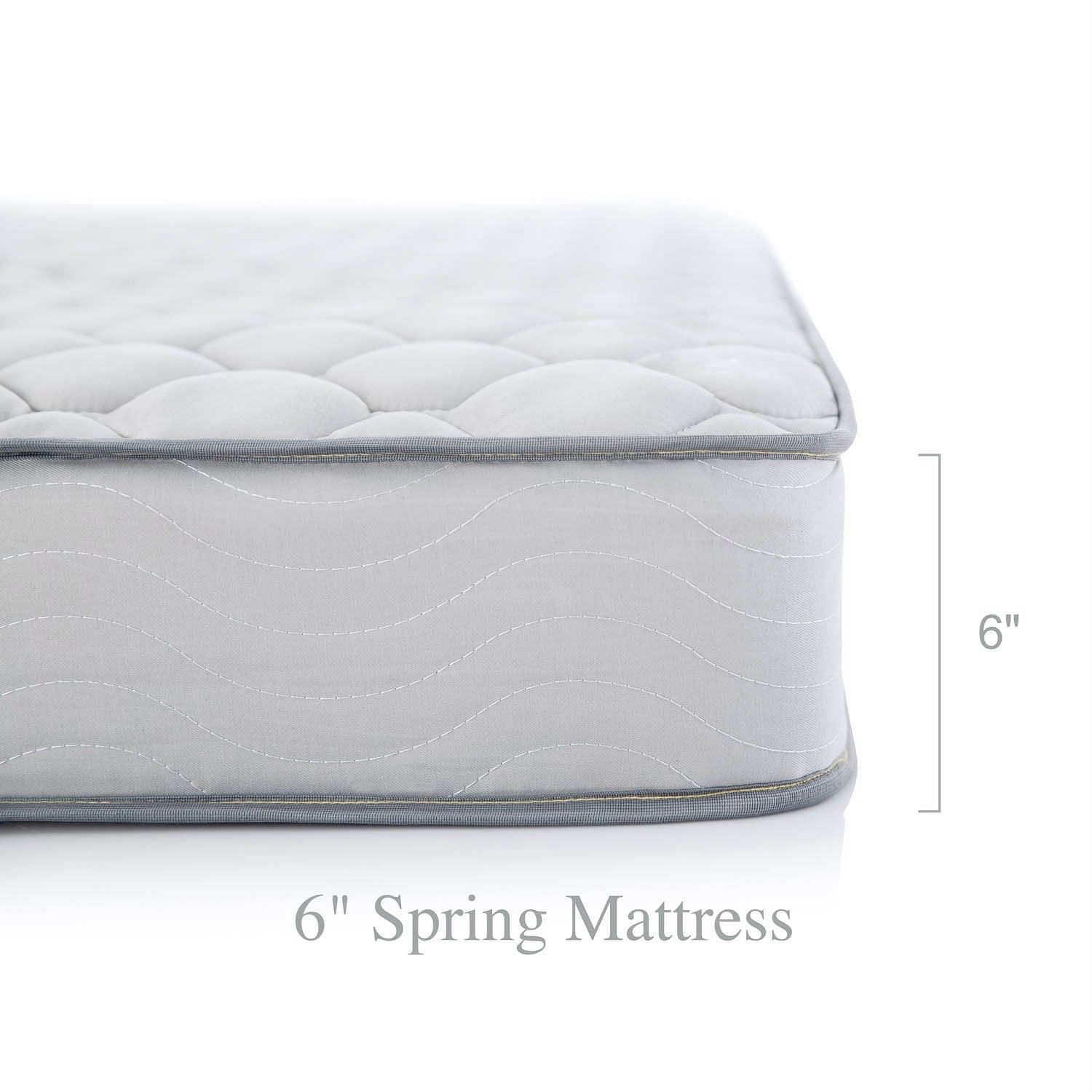 California King 6-inch Thick Innerspring Mattress with Quilted Cover - Medium Firm - Free Shipping