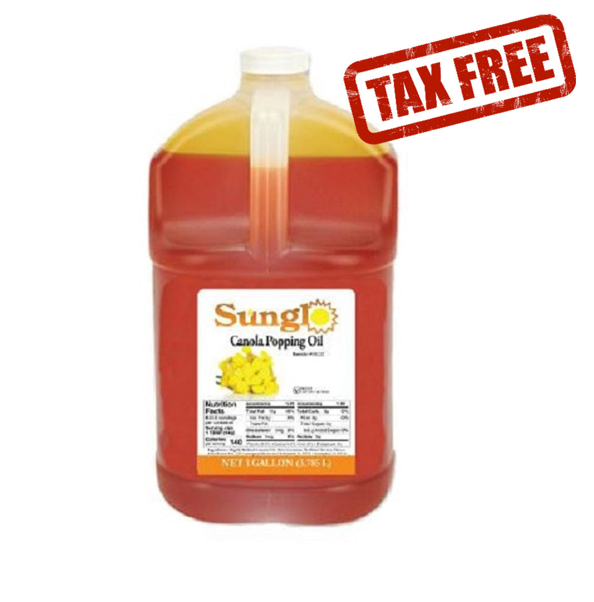 Sunglo Canola popcorn popping oil 1 Gal 