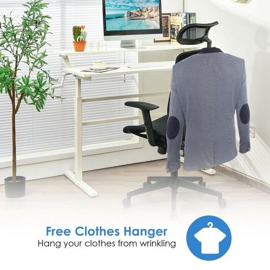 Height Adjustable Ergonomic High Back Mesh Office Chair with Hange-Gray - Free Shipping 