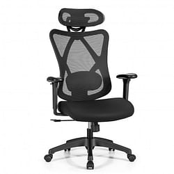 High Back Mesh Executive Chair with Adjustable Lumbar Support - Free Shipping 