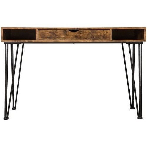 Farmhouse Rustic Home Office 1 Drawer Writing Desk - Free Shipping 