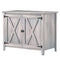 Outsunny Wooden Outdoor Storage Cabinet, Garden Shed Potting Shed with Shelf and Double Doors, Light Grey