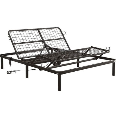 Full size Sturdy Black Metal Adjustable Bed Base with Remote - Free Shipping 