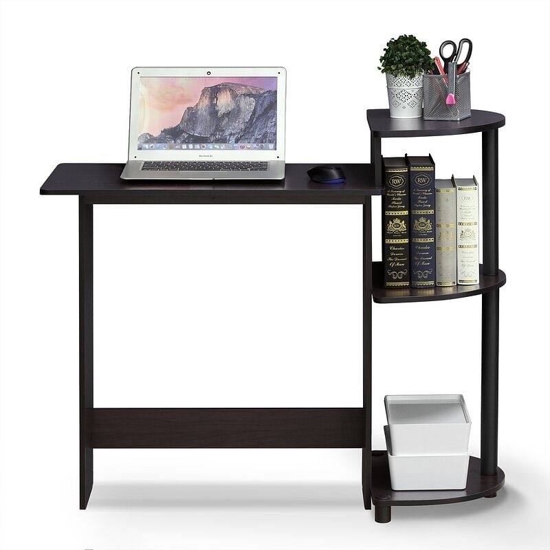 Contemporary Home Office Computer Desk in Black Finish - Free Shipping 