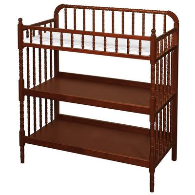 Cherry Wood Changing Table with 1-inch Waterproof Changing Pad - Free Shipping 