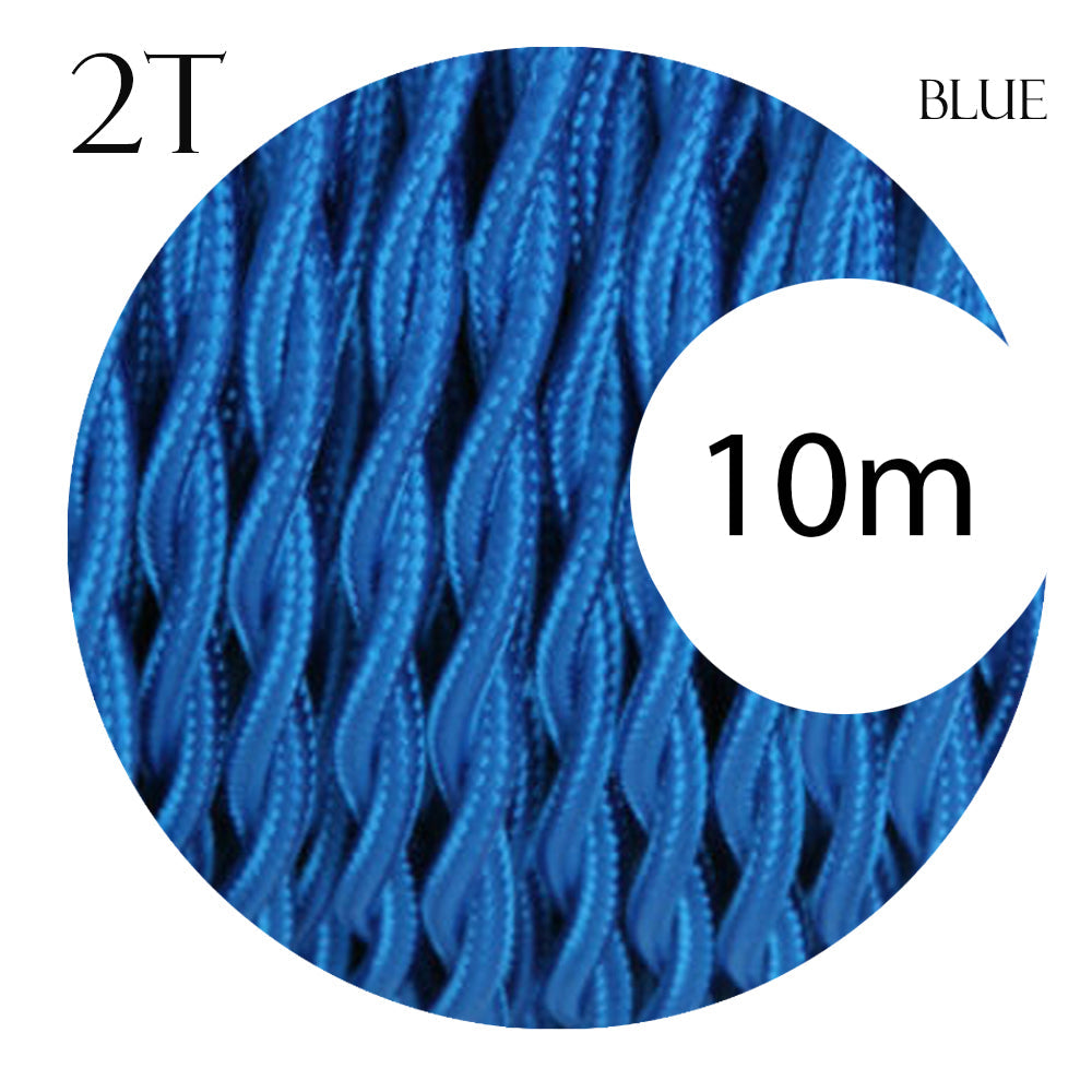 2 Core Twisted Italian Braided Cable, Electrical Fabric Flexible~2075