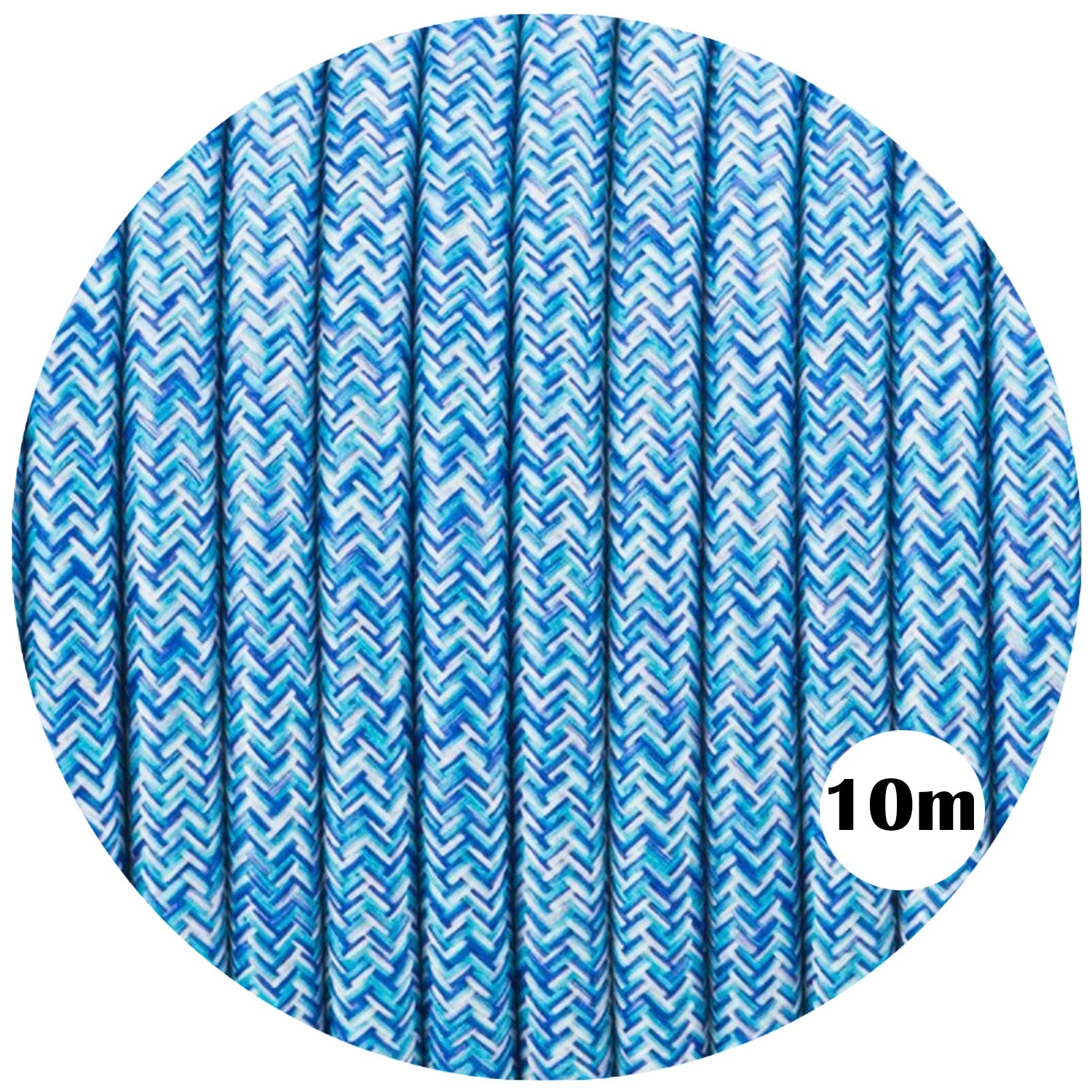 Fabric 0.75mm 3 Core Round Electrical Cable~2116