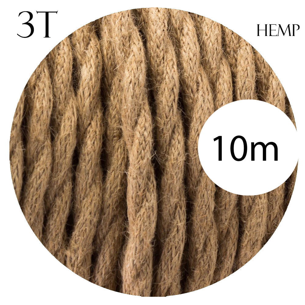 Electric Cable 3 Core Twisted Hemp Rope~2106