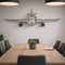 Wall clock - Metal Medium  Vintage Fighter Jet Wall Clock