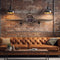 Large Rustic Vintage Fighter Wall Clock - Metal (large)