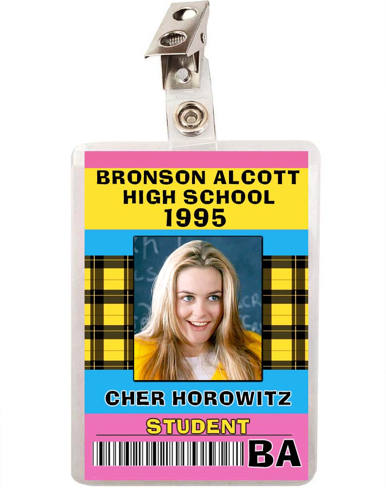 Clueless Cher Horowitz High School Student ID Badge 
