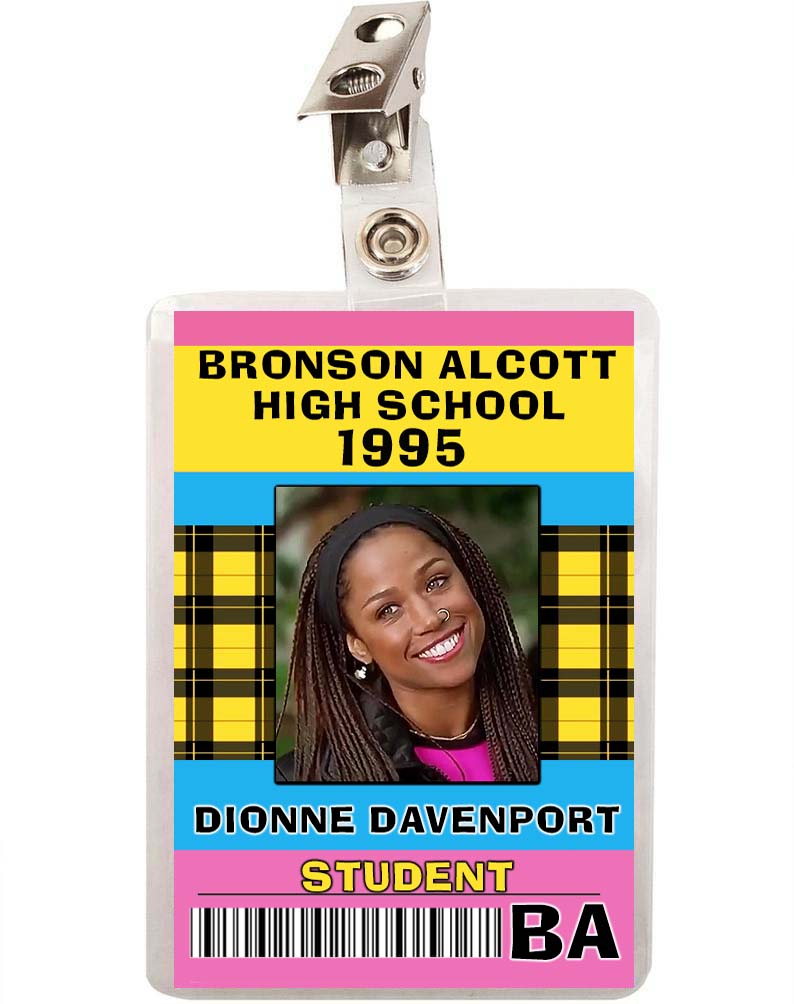 Clueless Dionne Davenport High School Student ID Badge 