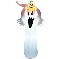 6 Feet Halloween Inflatable Blow Up Ghost with Pumpkin and LED Lights - Free Shipping 