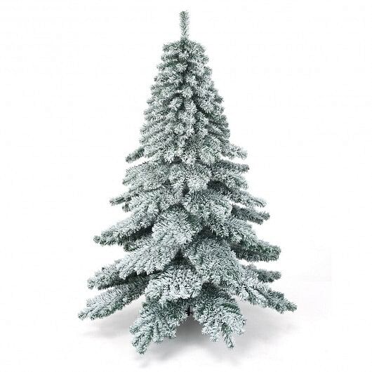 6 Feet Snow Flocked Artificial PVC Christmas Tree - Free Shipping 