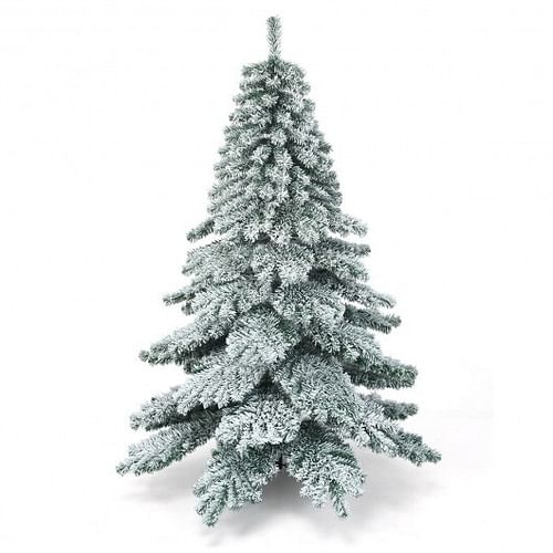 6 Feet Snow Flocked Artificial PVC Christmas Tree - Free Shipping 