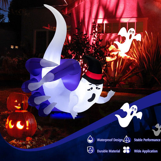 6 Feet Halloween Inflatable Hand Hold the Ghost with Built-in LED and Air Blower - Free Shipping 