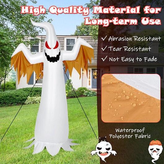 6 Feet Halloween Inflatable Ghost Quick Blow up Halloween Dcor with LED Lights - Free Shipping 