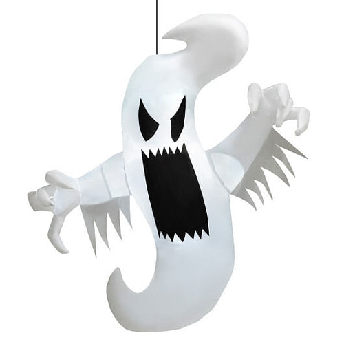 Inflatable Halloween Hanging Ghost Decoration with Built-in LED Lights - Free Shipping 