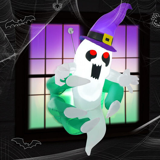 3.6 FT Halloween Inflatable Ghost Broke Out from Window - Free Shipping 