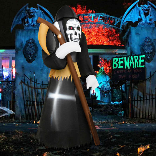 8 Feet Halloween Inflatable Grim Reaper Ghost - Free Shipping 