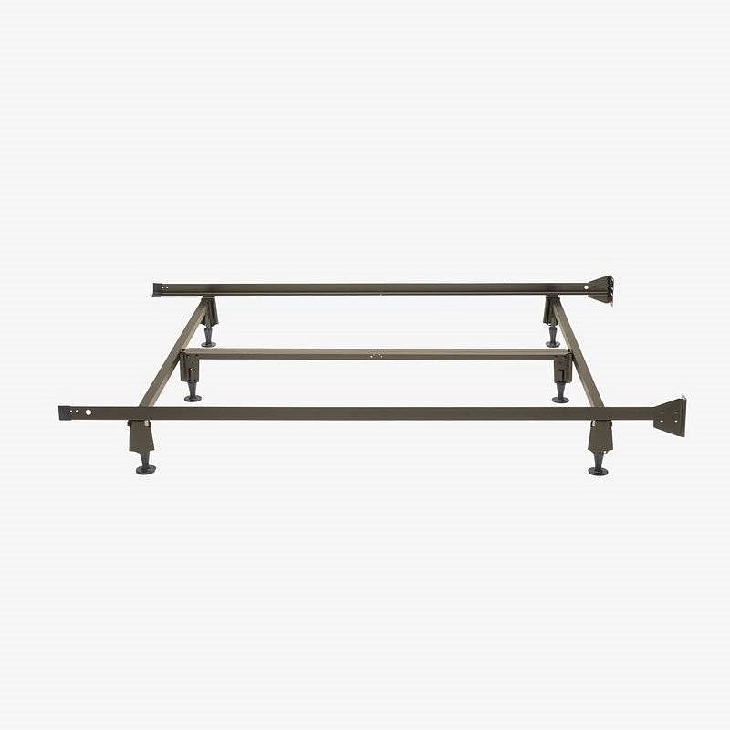 Twin/Twin XL Steel Metal Bed Frame with Bolt-on Headboard Brackets - Free Shipping 