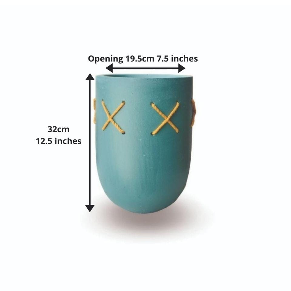 Coco Sandy Cement Planter 9'' 