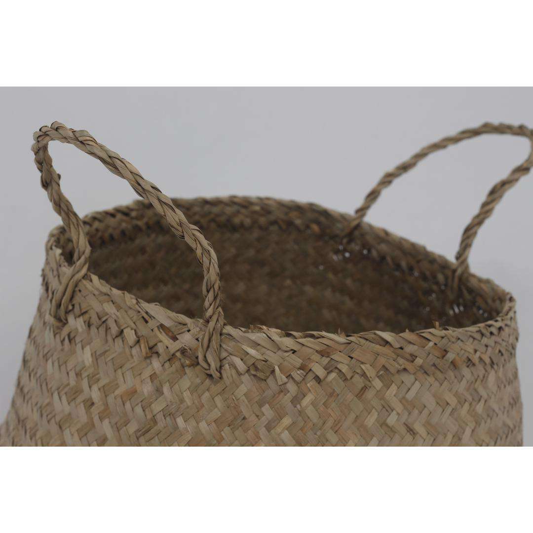 Costa - Seagrass Basket With White Net Pattern 
