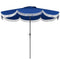 9FT Patio Umbrella Parasol, UPF 30+ Outdoor Market Umbrella with Crank, 8 Ribs, Push Button Tilt, Blue
