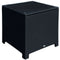 Outsunny Rattan Wicker Side Coffee Table w Glass Top Outdoor Patio Furniture Black