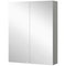 Wall Mount Mirrored Medicine Cabinet, Bathroom Mirror Cabinet with Adjustable Shelf, Double Soft Closing Doors, Light Lilac