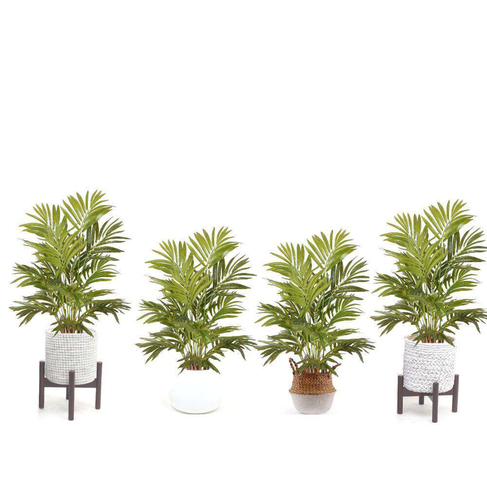 Cruz Artificial Areca Palm Tree Potted Plant 2.6' 