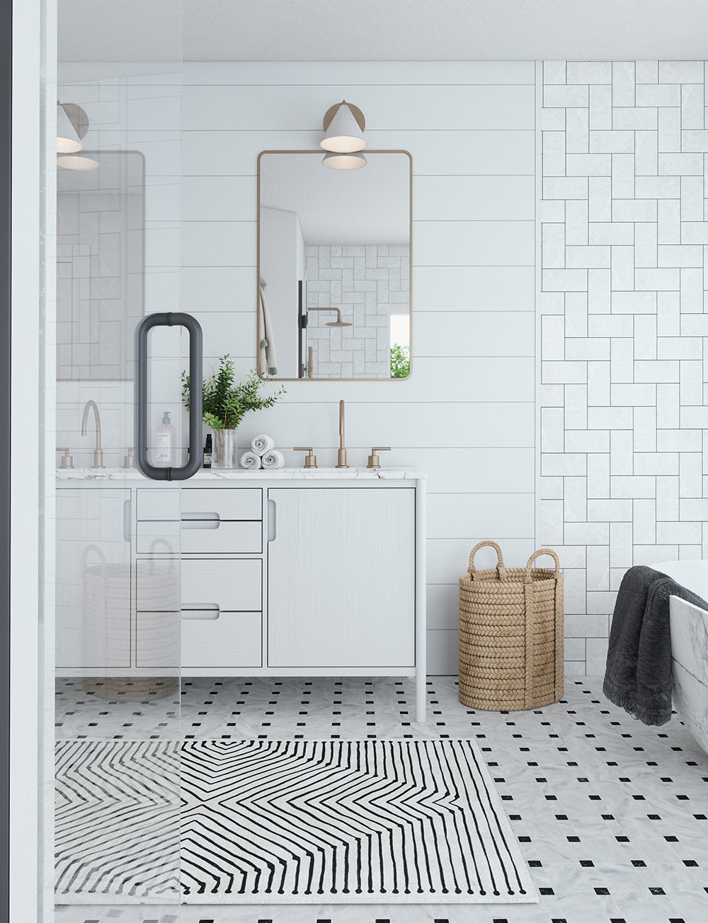 Calator Black & Ivory Rug 