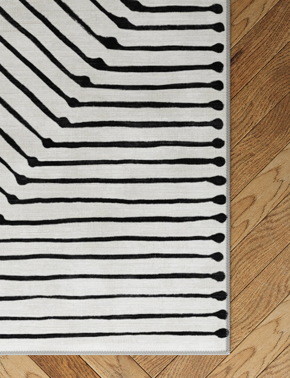 Calator Black & Ivory Rug 