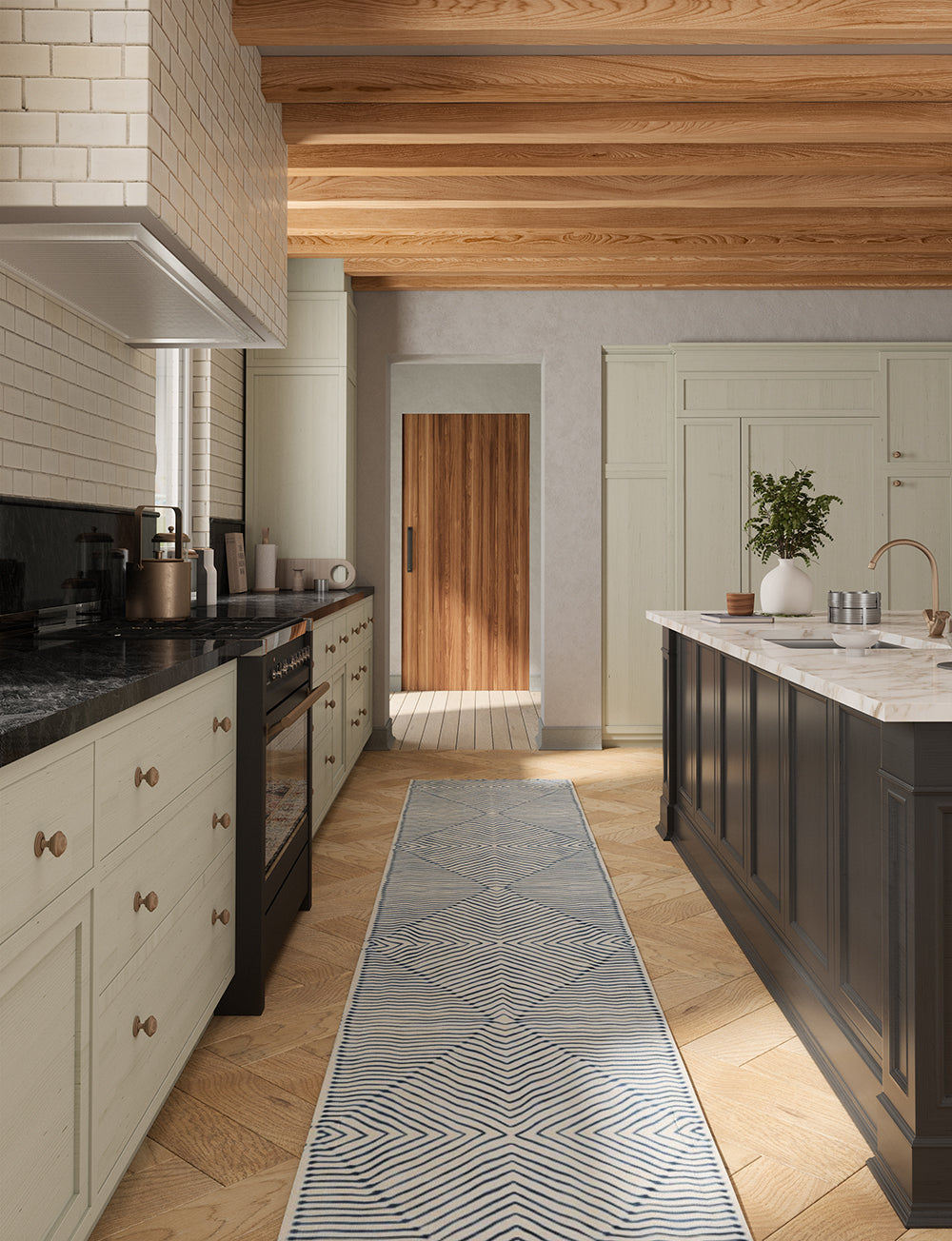 Calator Blue & Ivory Rug 