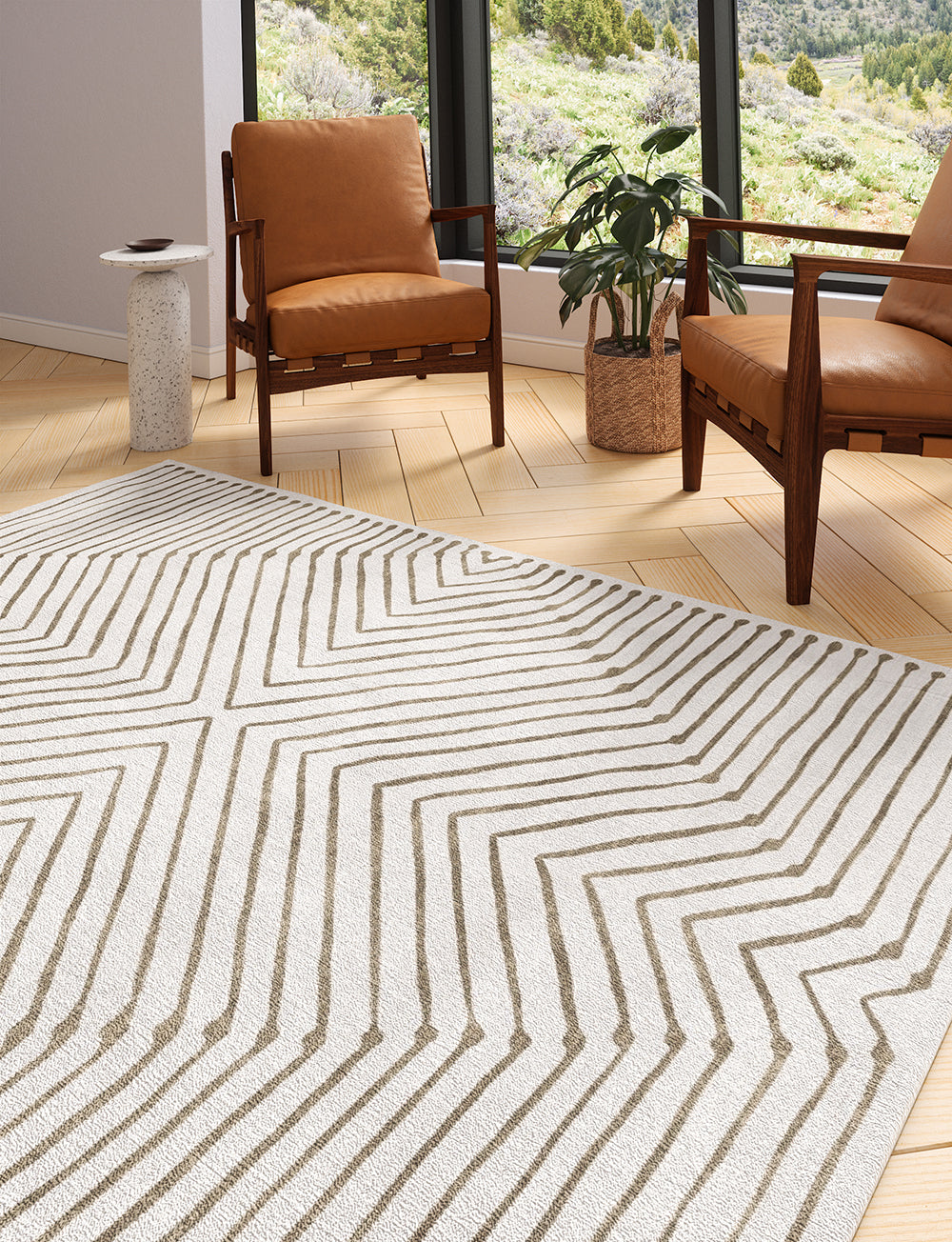 Calator Gold & Ivory Rug 