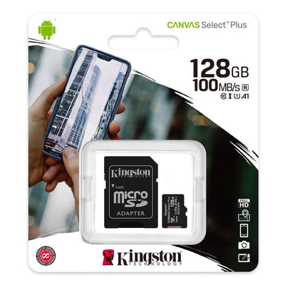 Carte microSD Kingston Canvas Select Plus 128Go