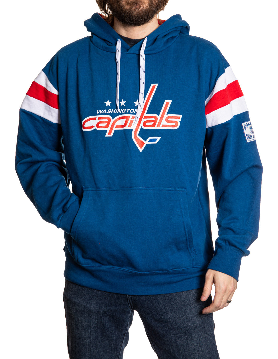 Washington Capitals Varsity Retro Style Hoodie 