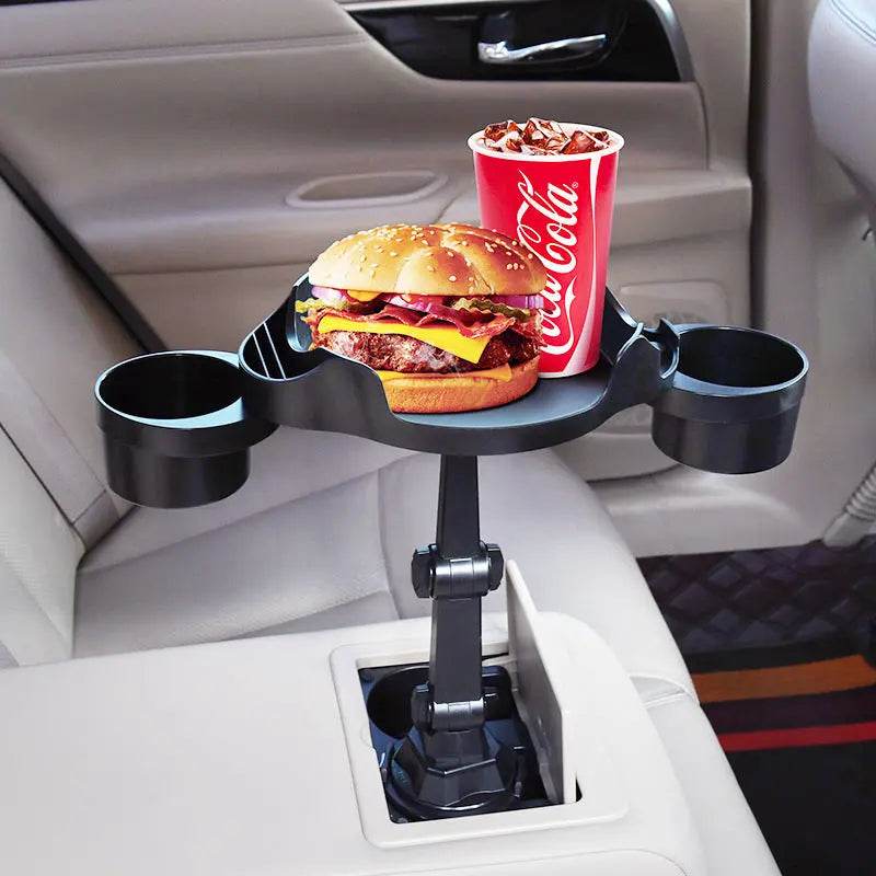 Car Small Dining Plate Dining Tray Foldable Cup Holder 