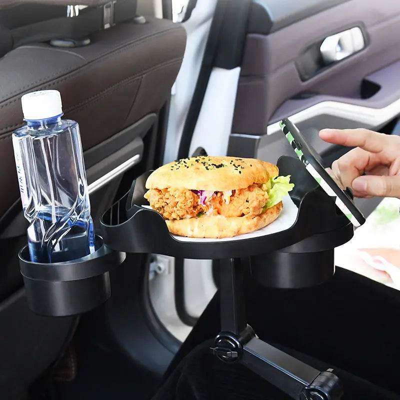 Car Small Dining Plate Dining Tray Foldable Cup Holder 