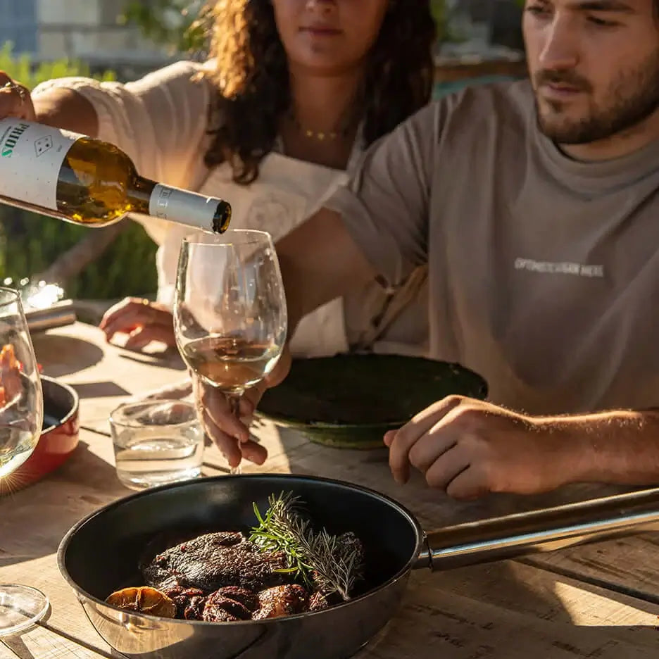 COMBEKK | Ceramic Stainless Steel Fry Pan 24cm 