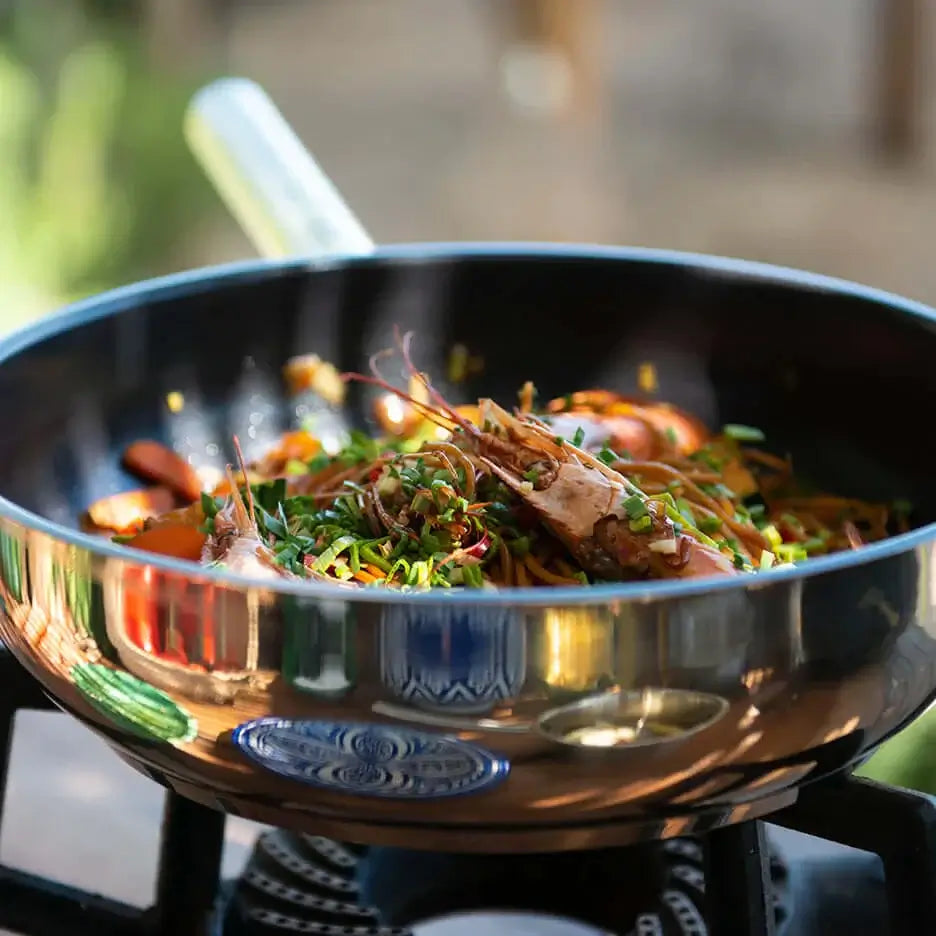 COMBEKK | Ceramic Stainless Steel High Fry Pan 28cm 