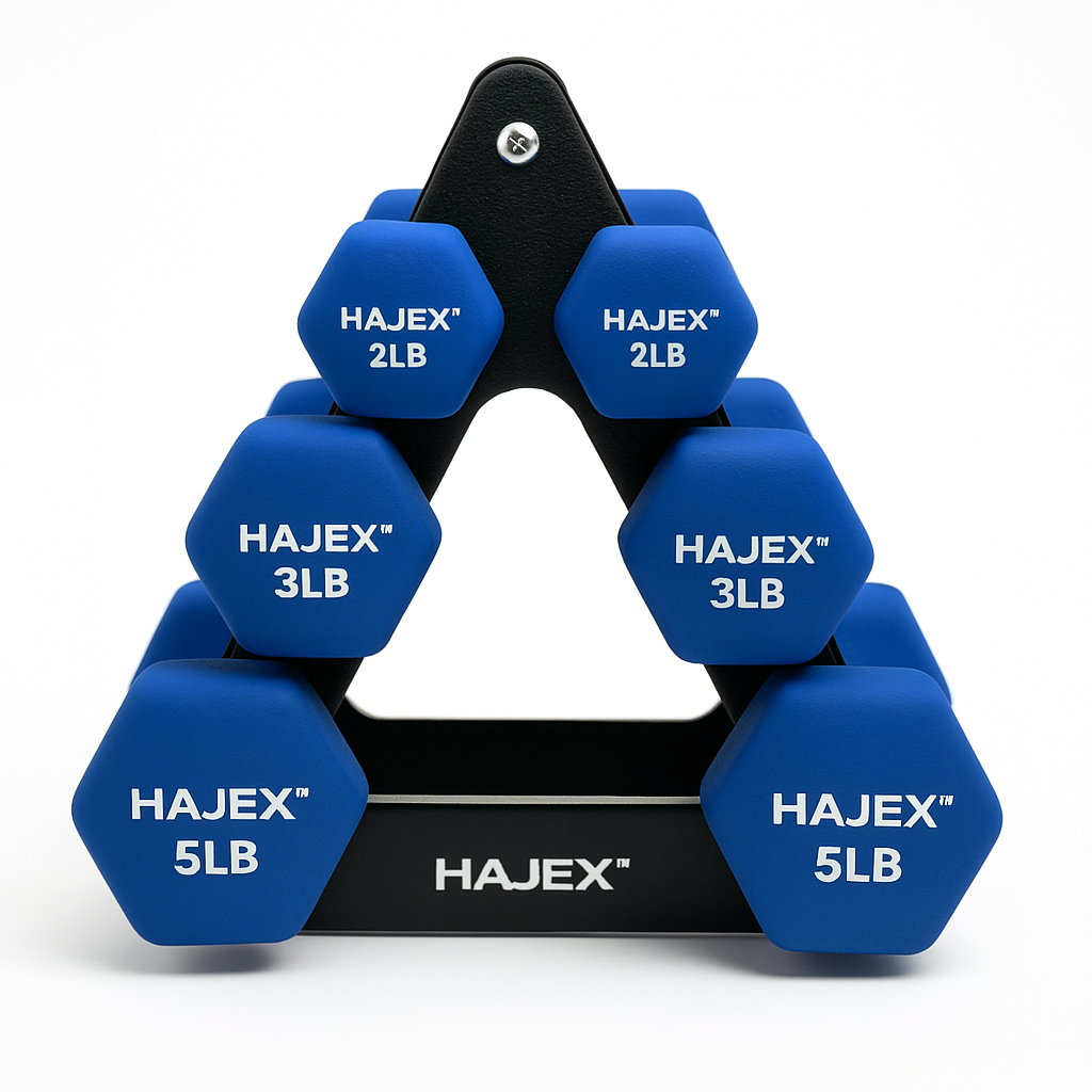 Neoprene Dumbbells Pairs & Sets With Rack 