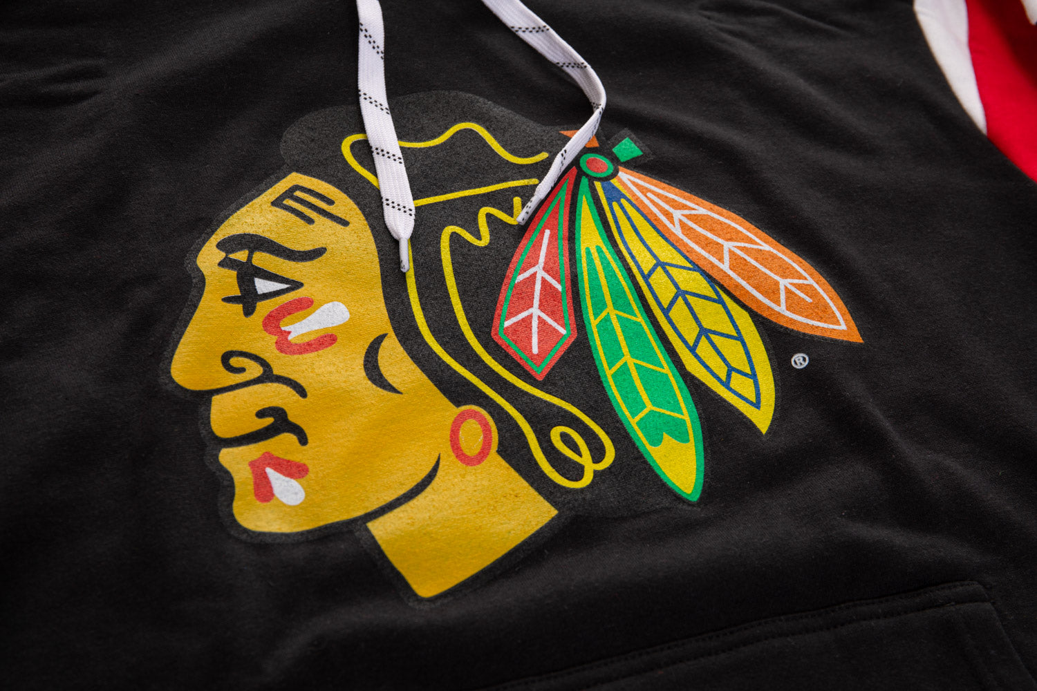 Chicago Blackhawks Varsity Retro Style Hoodie 