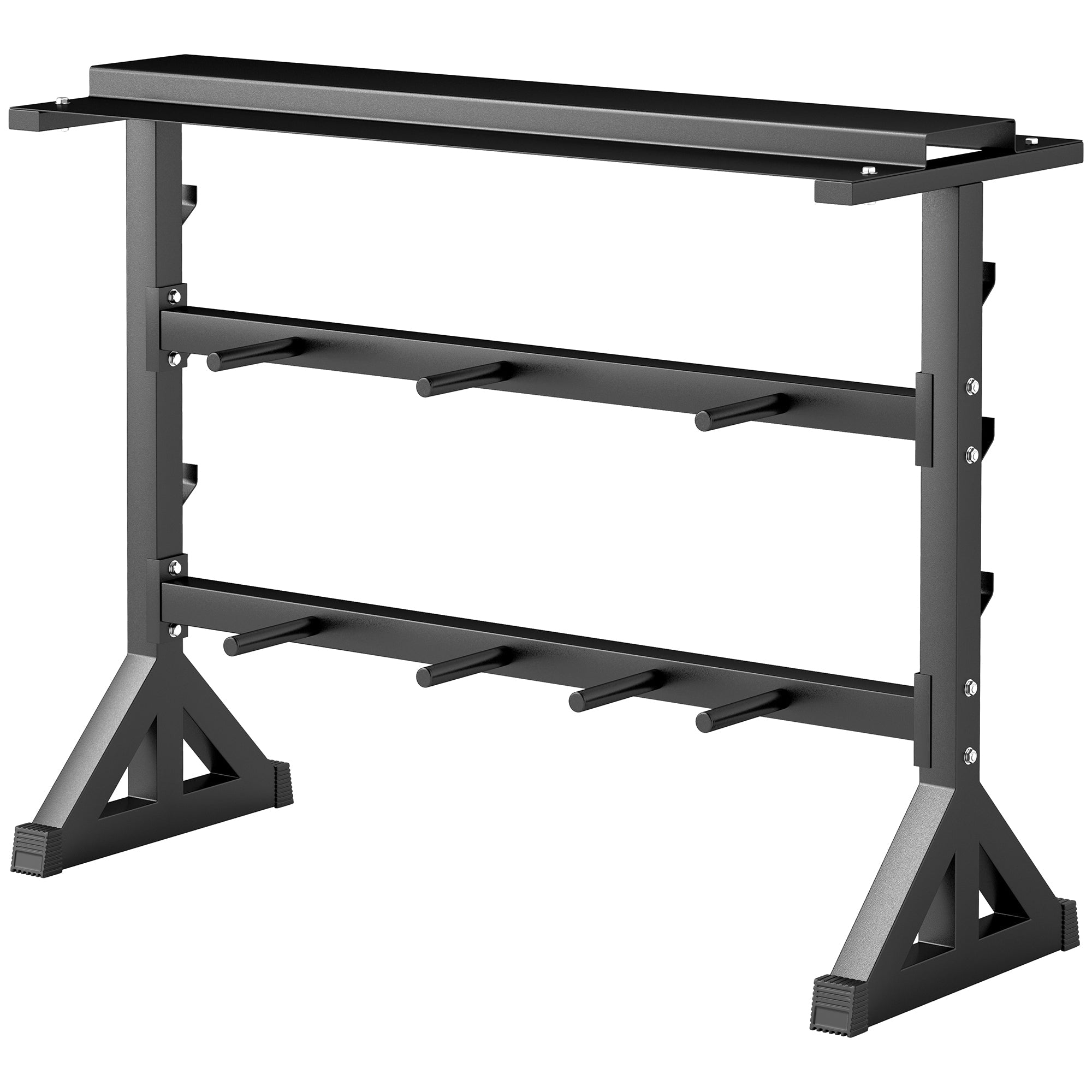Soozier 1100LBS Capacity Weight Rack, Weight Plate Rack, and Dumbbell Rack for Home Gym Storage 
