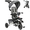 Aosom 7-in-1 Toddler Tricycle, Kids Trike with Rotatable Seat, Adjustable Push Handle, Safety Harness, Detachable Canopy, Footrest| Aosom Canada